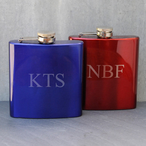 Metallic Flask - Red