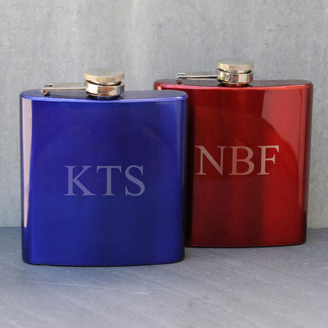 Metallic Flask - Red